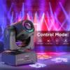 U'King 120W LED Beam Moving Head Light RGB Color Mixing 8 Patterns DMX Effect Light Rotating Stage Light for DJ Show Party KTV