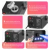 U'King 500W Smoke Machine RGB 3 LED Mixed Color Fog Machine with Remote Control Stage Smoke Ejector for DJ Halloween Christmas