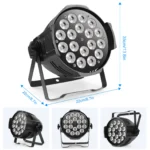 U'King 4PCS 200W 18 LED Par Light 4in1 18x8W RGBW Stage Light DMX 512 Control 4/8CH Flat Lighting Christmas DJ Party Disco Lamp 5 kf S964efd215e43493e9fcb5c08575f8df4N 1