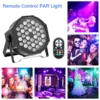 U'King 2PCS Party Light Par Light 36 LEDs RGB DMX Stage Effect Lighting Stage Flat Par Lighting DJ Lights Disco Lights Wedding