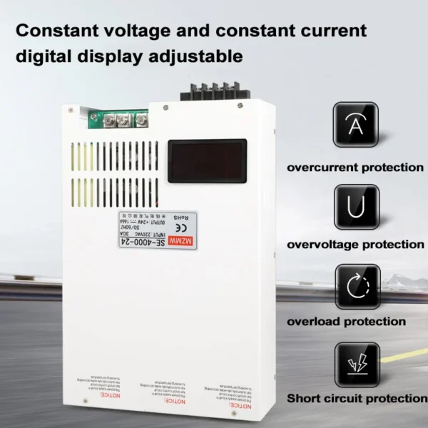MZMW 4000W AC/DC Adjustable Switching Power Pupply 0-15V 24V 36V 48V 60V 72V 110V 150V 220V Transformer Industrial SMPS