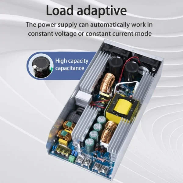 MZMW PFC Switching Power Supply 2000W 0-24/36/48/60/72/110/220V CC/CV 100-240V AC/DC Current&Voltage Adjustable Transformer SMPS