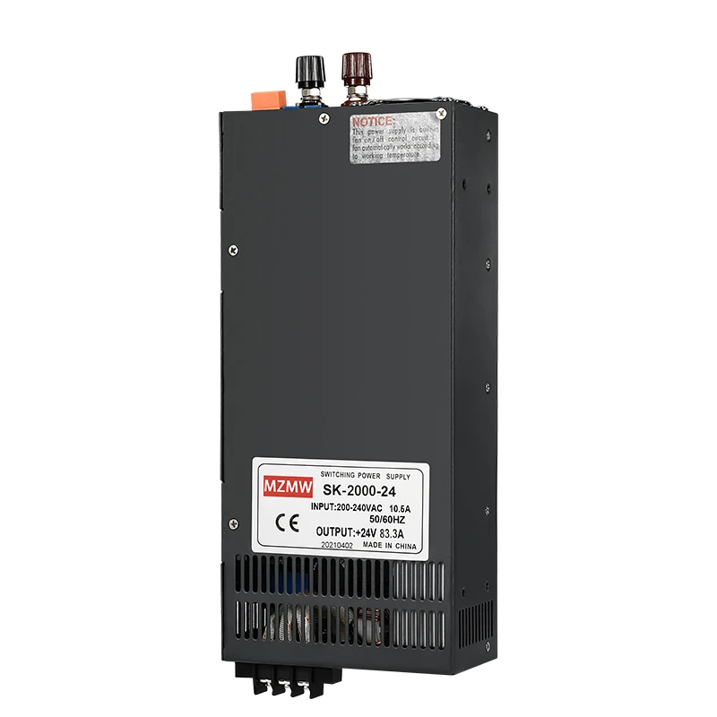 MZMW SK2000 2000W Switching Power Supply 0-12V 24V 36V 48V 60V 80V 110V 220V AC/DC Adjustable Voltage Current High Power SMPS