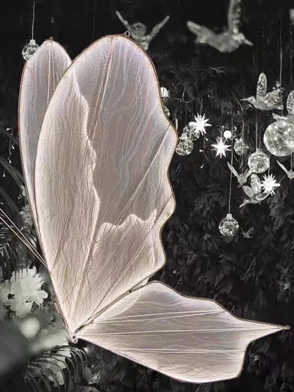 Wedding Decor Light Butterflies LED Lace Ceiling Lamp Romantic Creative Butterfly Lamps Road Load Walkway on Party Stage Lights.