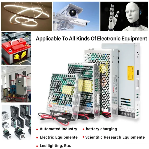 MZMW 350W UPS Charger Switching Power Supply 12V 24V AC DC 13.8V 20A 27.6V 10A Uninterruptible Power SMPS PSC-350-12 PSC-350-24