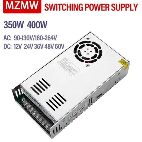 MZMW Switching Power Supply 350W 400W DC 5V 12V 24V 36V 48V 60V AC 100-260V Transformer Industrial Power Adapter Led SMPS