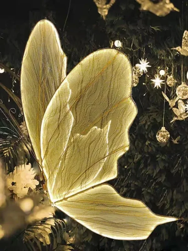 Wedding Decor Light Butterflies LED Lace Ceiling Lamp Romantic Creative Butterfly Lamps Road Load Walkway on Party Stage Lights.