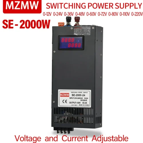 kf-S62883c13bf0e43d9b4ab81b34be74c2dT MZMW SE2000 2000W Switching Power Supply 0-12V 24V 36V 48V 60V 80V 110V 220V Digital Display Adjustable AC/DC High Power SMPS