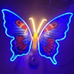 1pcs LED Outdoor Simulation Dynamic Static Butterfly Lights Holiday Party Home Christmas Decorations
