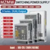 MZMWDUAL Output At The Same Time Switching Power Supply 30W 50W 75W 100W 120W 350W 500W + - 5V 12V 24V 15V Multiple output SMPS
