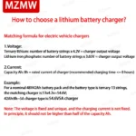 MZMW Li-ion Lithium Battery Charger Adjustable Switching Power Supply 12v 24v 36v 48v 13S 60V 16S 72V 3s-20s Fast Charger 0-100A
