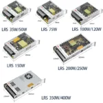 LRS Ultra Thin Switching Power Supply 35W 50W 75W 100W 120W 150W 200W 350W 400W AC/DC 12V 24V Transformer for Led Strip CCTV