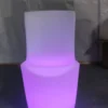 LED Illuminated round Cocktail Table Waterproof Plastic Coffee Table Commercial Bar Furniture Supply