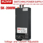 MZMW SK2000 2000W Switching Power Supply 0-12V 24V 36V 48V 60V 80V 110V 220V AC/DC Adjustable Voltage Current High Power SMPS 1 MZMW SK2000 2000W Switching Power Supply 0-12V 24V 36V 48V 60V 80V 110V 220V AC/DC Adjustable Voltage Current High Power SMPS