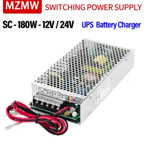 kf-Sc357ac31e2db494f97e71c83285594488 MZMW 180W UPS Charge Function Switching Power Supply Input AC 110/220V DC 12V 13.5A 24V 6.5A 12 Volt CCTV Monitor Battery Charge