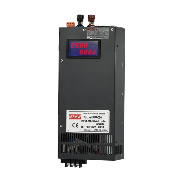 MZMW SE2000 2000W Switching Power Supply 0-12V 24V 36V 48V 60V 80V 110V 220V Digital Display Adjustable AC/DC High Power SMPS
