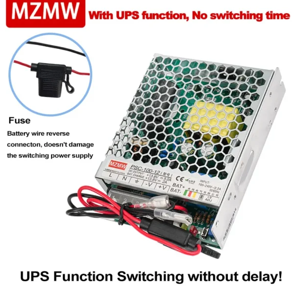 kf-Sebb905ff3eaa4b66950f730b32f9a302T MZMW 100W UPS Charger Switching Power Supply 12V 24V AC To DC 13.8V 2A 27.6V 1A Uninterruptible Power SMPS PSC-100-12 PSC-100-24