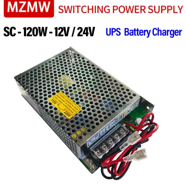 kf-Sedce35e49b67455da8b1b9c37e434caf7 MZMW 120W 12V 24V UPS Charge Function Switching Power Supply AC 110/220V to DC 12 Volt CCTV Monitor Battery Charge SC-120-12