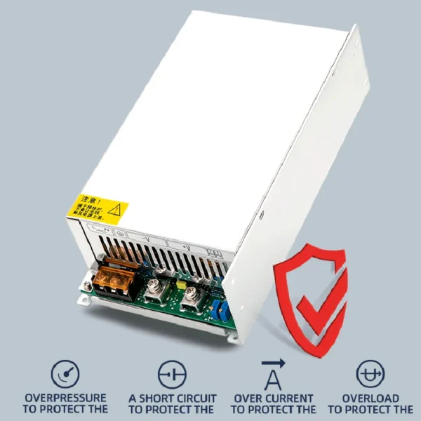 MZMW 1500W Adjustable Switching Power Supply 0-12V 15V 24V 36V 48v 60V 72V 80V 110V 150V 220V 110/220V AC/DC Single Output SMPS