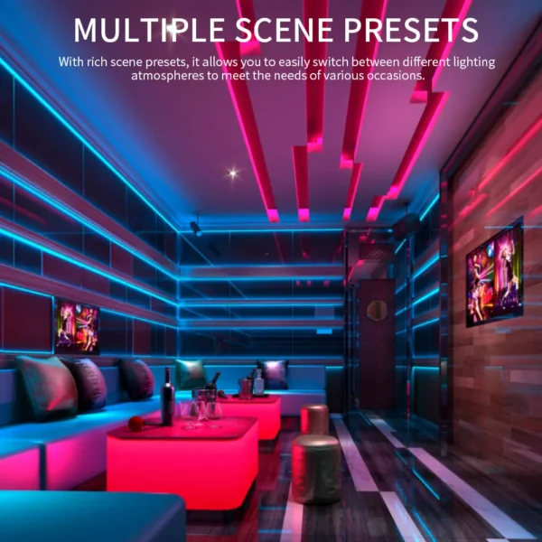 T8K DMX Console Controller 8 Channels With Mic/Aux Control for WS2813 WS2815 Lights