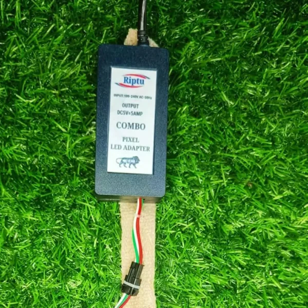 100 RGB Pixel LED Lights on a 40-Foot Strip with Controller – Multicolor, Made in India, Pure Copper