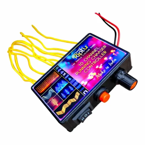 12V 10-Channel Running Chaser Controller, Single-Color Pixel, Supports up to 5000 LEDs, Adjustable