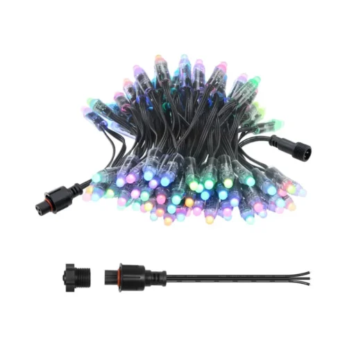WS2811 12V LED Pixel Lights with xConnect RGB Addressable Bullet Pixels String Lights 100pcs IP68