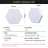 Smart RGB Hexagon LED Wall Panels USB Powered – DIY Modular Ambient Lighting, Color Changing, Dimmable with App & Music Sync for Gaming Room