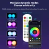 5V Smart RGB Hexagon Wall Light Panels USB Powered – DIY Modular Ambient Lighting, Color Changing with Music Sync & App Control for Bedroom & Game Room
