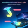 Smart RGB Hexagon LED Wall Panels – Color Changing Ambient Night Light, DIY Modular Design, App & Music Sync for Bedroom and Game Room