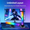 Smart RGB LED Desktop Strip Light USB Powered – App & Remote Control, Sound Reactive Music Sync Ambient Light for Bedroom, Living Room & Gaming Setup