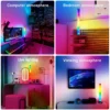 25CM Smart RGB LED Ambient Light Bar USB Powered – Bluetooth App Control, Sound Activated Music Sync Lighting for Gaming PC, Desktop & Party