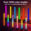 Smart RGB LED Floor Lamp Dual Use – App & Remote Control, Music Rhythm Sync Color Changing Ambient Light for Gaming Setup, Bedroom & Home Decoration