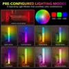 Portable RGB LED Cylindrical Floor Lamp – Music Sync Color Changing Aurora Star Ambient Light for Living Room, Bedroom & E-Sports Setup