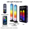 Smart RGBIC LED Strip Lights USB 1-2 Split Kit – Dynamic Color Changing, Music Sync, Remote Control for Bedroom, Gaming Setup, TV Backlight & Party Decoration