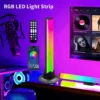 Smart RGB LED Desktop Strip Light USB Powered – App & Remote Control, Sound Reactive Music Sync Ambient Light for Bedroom, Living Room & Gaming Setup