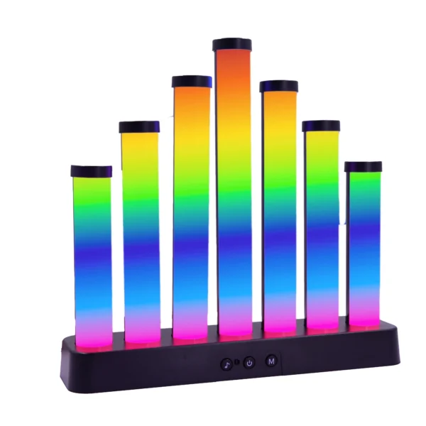 USB 5V WS2812 RGB LED Light Bars – Sound Reactive Music Sync Ambient Light Strips for Gaming Desk, Room Scene & Decorative Lighting