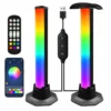 Smart RGB LED Desktop Strip Light USB Powered – App & Remote Control, Sound Reactive Music Sync Ambient Light for Bedroom, Living Room & Gaming Setup