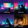 Smart RGB Desktop LED Ambient Light Bar – Music Rhythm Sync, Bluetooth App & Button Control for Gaming Room, Bedroom & Desk Decoration