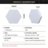 5V Smart RGB Hexagon Wall Light Panels USB Powered – DIY Modular Ambient Lighting, Color Changing with Music Sync & App Control for Bedroom & Game Room