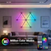 Smart RGB Hexagon LED Wall Panels – Color Changing Ambient Night Light, DIY Modular Design, App & Music Sync for Bedroom and Game Room