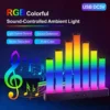USB 5V WS2812 RGB LED Light Bars – Sound Reactive Music Sync Ambient Light Strips for Gaming Desk, Room Scene & Decorative Lighting