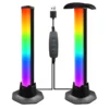 Smart RGB LED Desktop Strip Light USB Powered – App & Remote Control, Sound Reactive Music Sync Ambient Light for Bedroom, Living Room & Gaming Setup