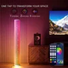 Portable RGB LED Cylindrical Floor Lamp – Music Sync Color Changing Aurora Star Ambient Light for Living Room, Bedroom & E-Sports Setup