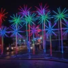 2M Outdoor LED Christmas Tree Motif Light 220V Firework Lights for Garden Street Decoration Outdoor Christmas Lights for Garden