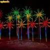 2M Outdoor LED Christmas Tree Motif Light 220V Firework Lights for Garden Street Decoration Outdoor Christmas Lights for Garden