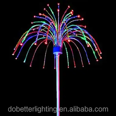 3M Outdoor 3D LED Christmas Fireworks Light Waterproof Animated Meteor Decoration Colorful Electric 3 3M Outdoor 3D LED Christmas Fireworks Light | Waterproof Animated Meteor Decoration | Colorful Electric Holiday Display
