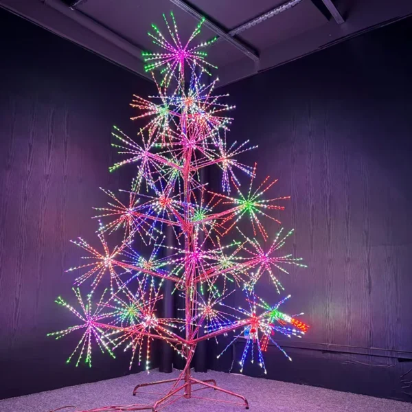 RGB LED Fireworks Tree Light for Christmas & Halloween DMX & Voice Control Outdoor Street & Landscape 2 RGB LED Fireworks Tree Light for Christmas & Halloween | DMX & Voice Control | Outdoor Street & Landscape Decoration | Dynamic Flow Lighting for Holiday Events