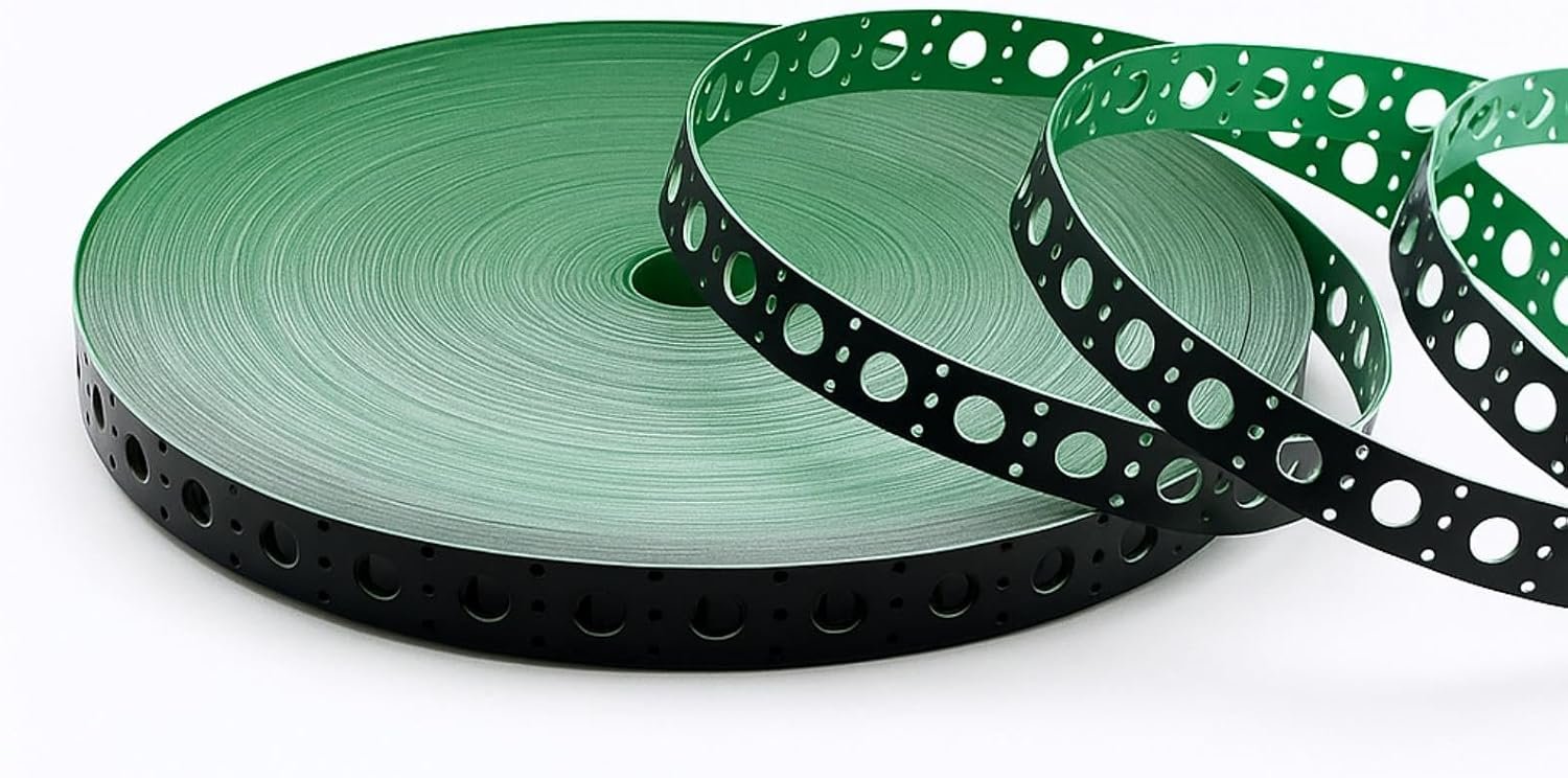 Pushglossy 50M (164FT) LED Pixel Mounting Strip – Black/Green, 12mm RGB Nodes
