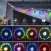 ALITOVE 24V WS2811 RGB LED Pixel String Lights – 100 Pixels, 32.8ft, IP68 Waterproof, 12mm Addressable Bullet LEDs